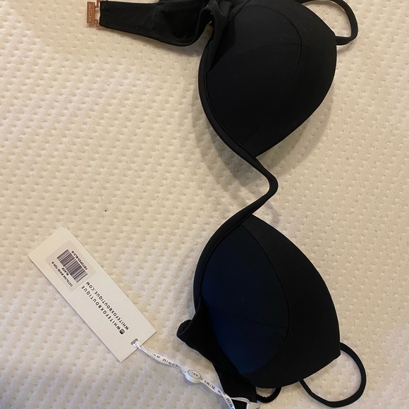 WHITEFOX SWIM black bikini top Never worn - Picture 1 of 3